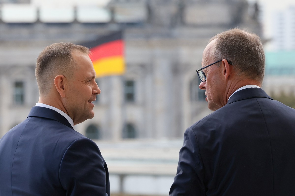 Prezydent Karol Nawrocki i kanclerz Friedrich Merz