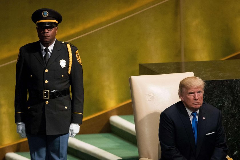 President Trump Arrives At The United Nations To Address The General Assembly