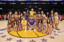 Venus Williams, Rob Gronkowski, James Corden i Ian Karmel z cheerleaderkami Los Angeles Lakers
