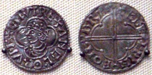 Przykład monety Kanuta Wielkiego