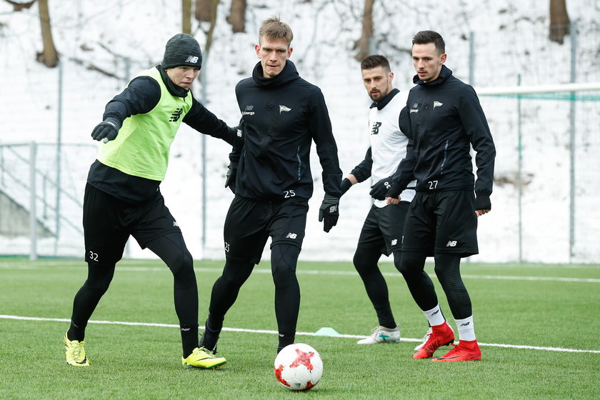 Pilka nozna. Ekstraklasa. Lechia Gdansk. Trening. 18.01.2018