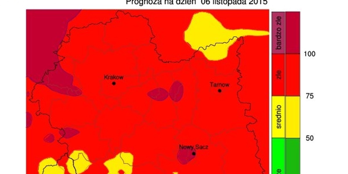 Smog w Krakowie: mieszkańcy duszą się groźnymi pyłami