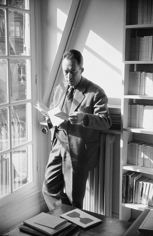 Albert Camus w Paryżu, 1957 r.