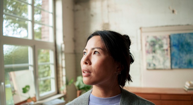 A woman takes a moment to thinkWestend61/Getty Images