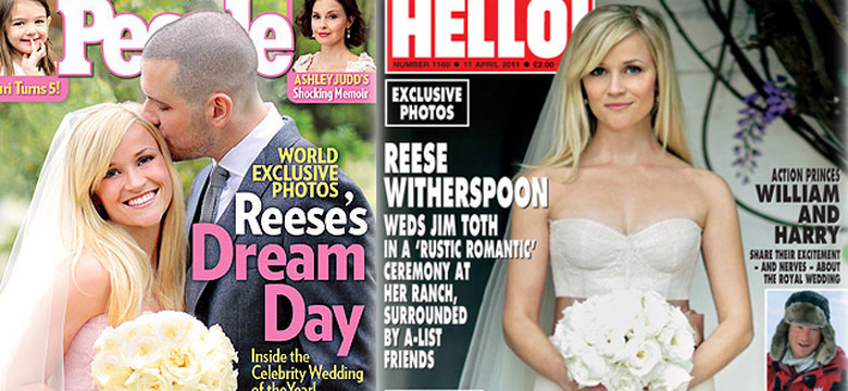 Reese Witherspoon chwali się swoim ślubem