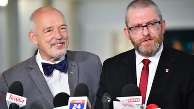 Janusz Korwin-Mikke i Grzegorz Braun