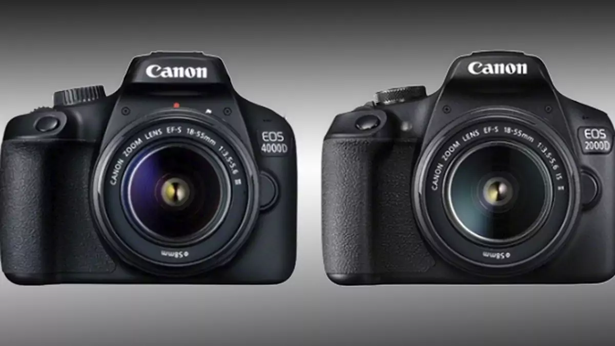 Canon EOS 2000D i EOS 4000D – tanie lustrzanki dla amatorów 