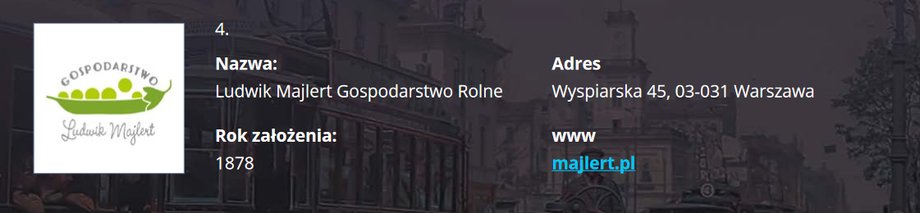 Gospodarstwo o historycznej nazwie Marcelin-Tadzinek położone na warszawskiej Białołęce jest kontynuacją rodzinnych tradycji, sięgających XIX wieku.