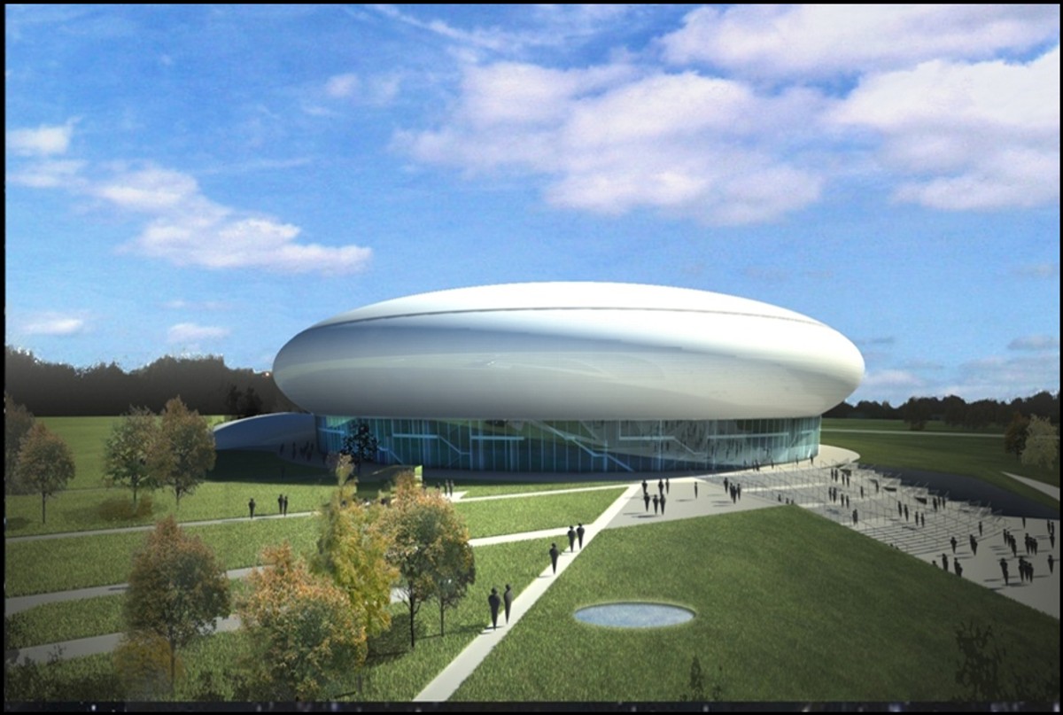 Projekt hali sportowo-widowiskowej w Krakowie. Fot. Biuletyn Informacji Publicznej Miasta Krakowa