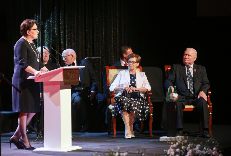Ewa Kopacz na urodzinach Lecha Wałęsy
