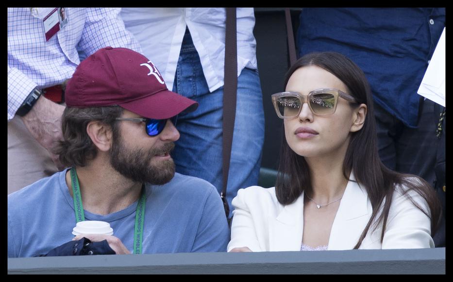 Irina Shayk és Bradley Cooper a Wimbledonon/Fotó:Northfoto