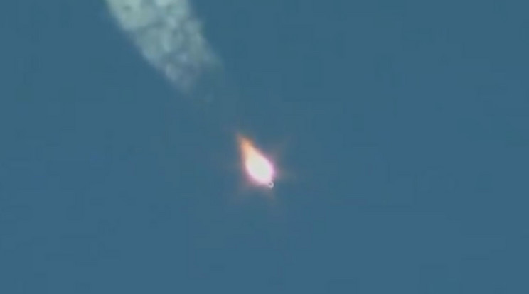 A NASA felvétele a Szojuzról, a kilövés után