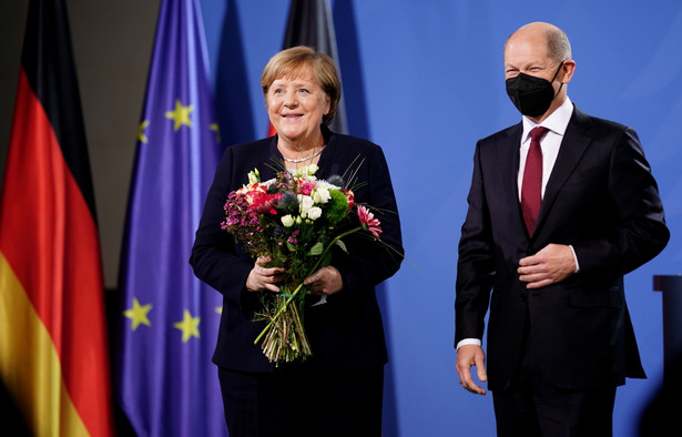 Angela Merkel i Olaf Scholz