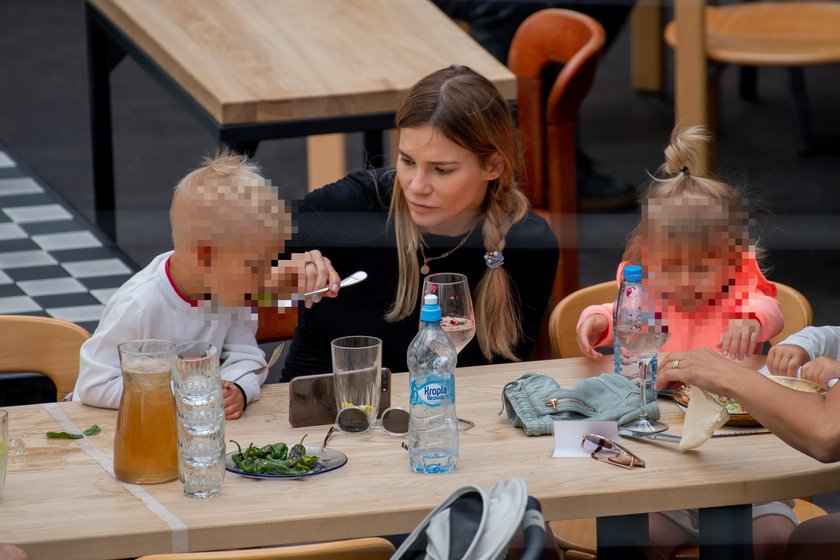 Maja Bohosiewicz z dziećmi