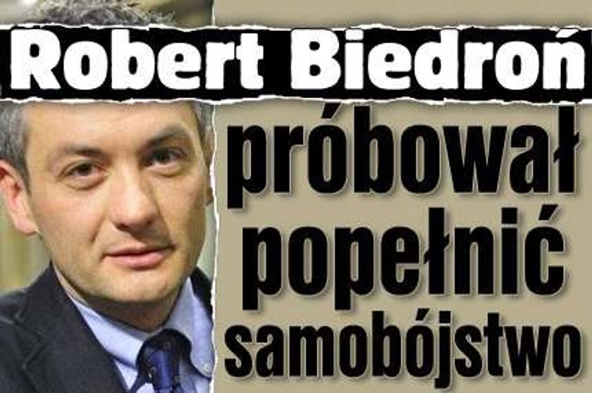 Robert Biedroń próbował popełnić samobójstwo