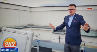 Szymon Hołownia nadaje z dachu gmachu Sejmu. Marszałek ma ciekawy pomysł...
