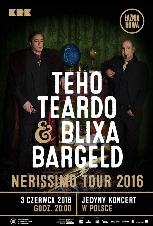 Teho Teardo & Blixa Bargeld - plakat promujący koncert