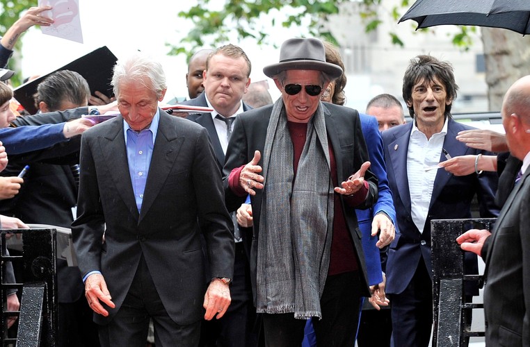Charlie Watts, Keith Richards i Ronnie Wood