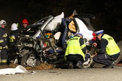 Tragedia po policyjnym pościgu w Rekowie Dolnym. Dramatyczne ZDJĘCIA