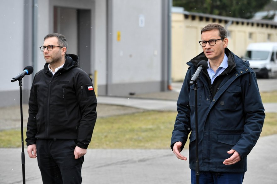 Michał Kuczmierowski i Mateusz Morawiecki w 2022 r.