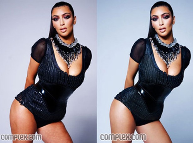 Kim Kardashian bez retuszu