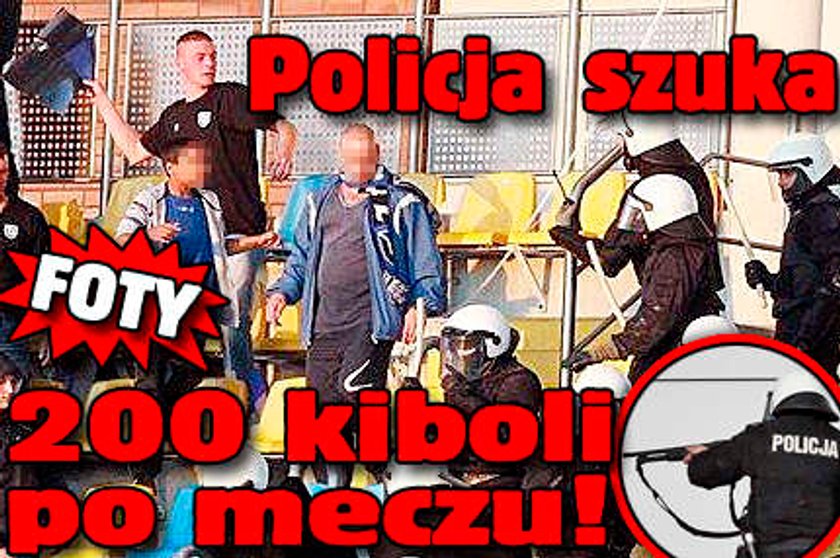 Policja szuka 200 kiboli po meczu!