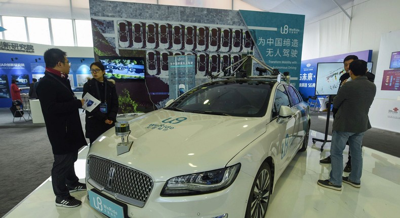 Uber is partnering with Chinese firm WeRide to add its robotaxis to the platform.STR/Getty Images