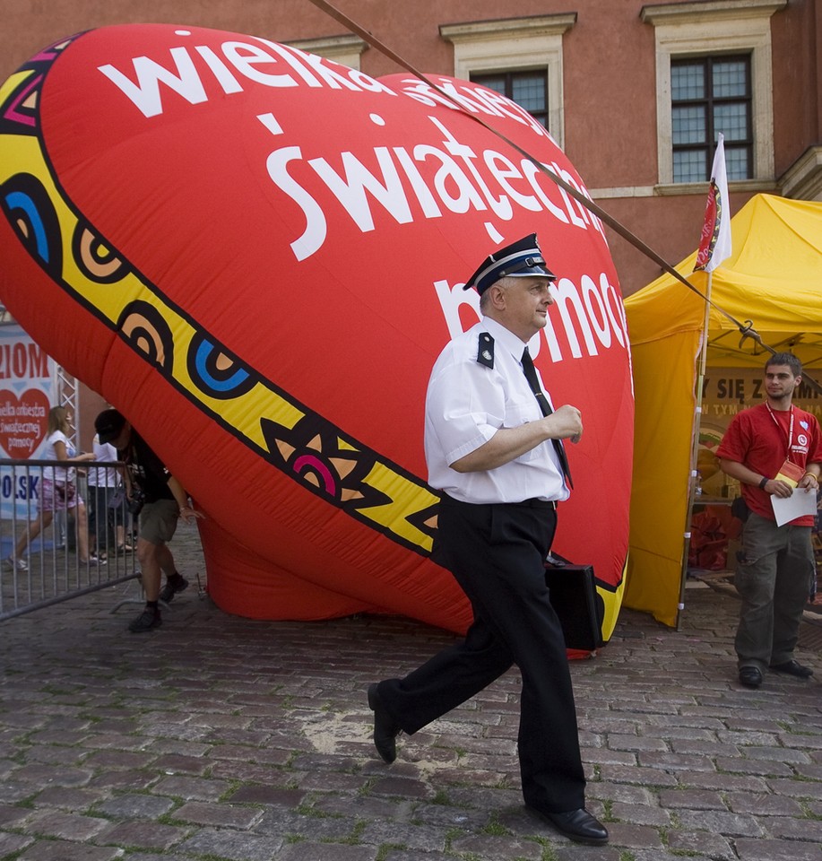 WARSZAWA WOŚP STOP POWODZIOM