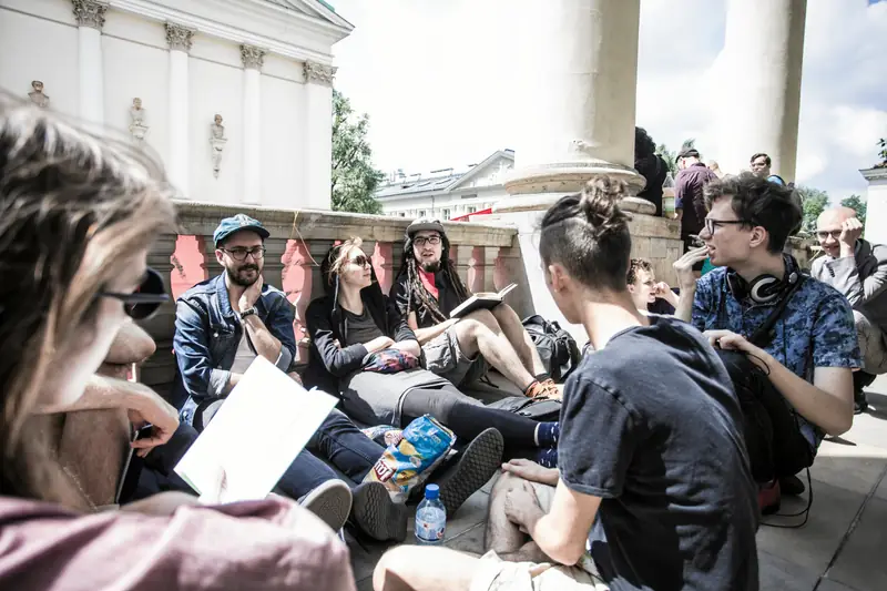 Protest studentów UW