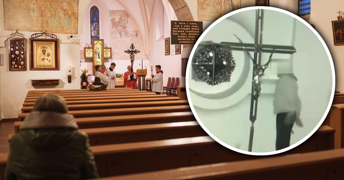 Szokujące zachowanie Polaka w kościele. Wszystko nagrały kamery. Co za wstyd przed znajomymi