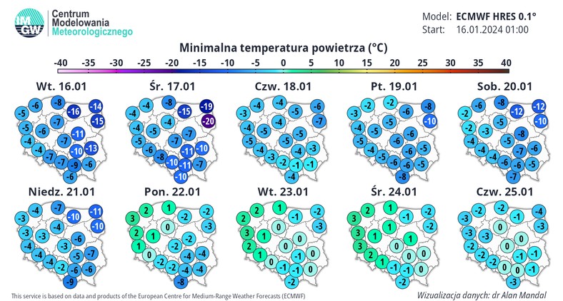 Mroźne noce nie ustąpią do końca tygodnia, ale temperatura nie powinna być już aż tak niska.