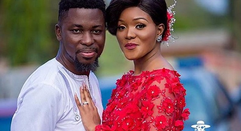 Akosua Vee with husband A-Plus