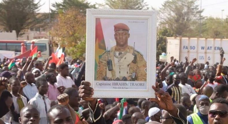 Rassemblement de soutien au capitaine Ibrahim Traoré