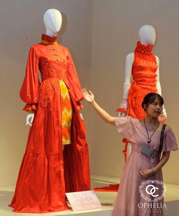 The Qipao gown, a formal gown worn on special occasions by Asian women