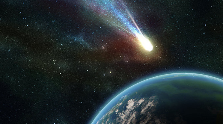 Az aszteroida 4,6 tizednyi Föld-Hold távolsárga közelíti meg a Földet (illusztráció)