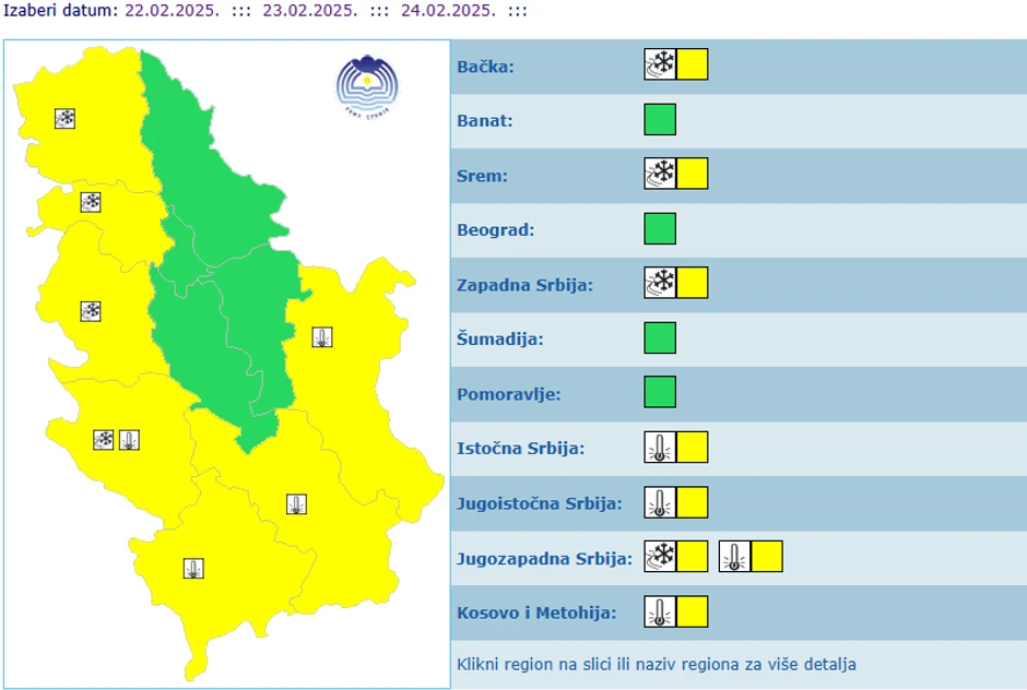 Meteoalarm 23.2.
