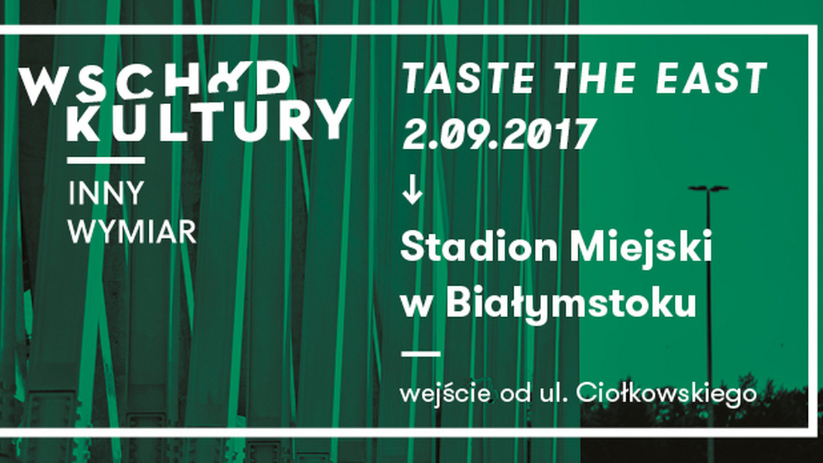 Taste The East, to spotkania promotorów i artystów sceny techno z Europy środkowej, wschodniej i krajów Partnerstwa Wschodniego. W 2017 roku spotkanie odbędzie się w gronie artystów z Gruzji, Ukrainy, Białorusi, Litwy i Polski kojarzonych z rozwojem elektronicznej sceny muzycznej tej części Europy, której kulturalne bogactwo warte jest wspólnych poszukiwań nowych kierunków działania. Impreza odbędzie się 2 września w Białymstoku.