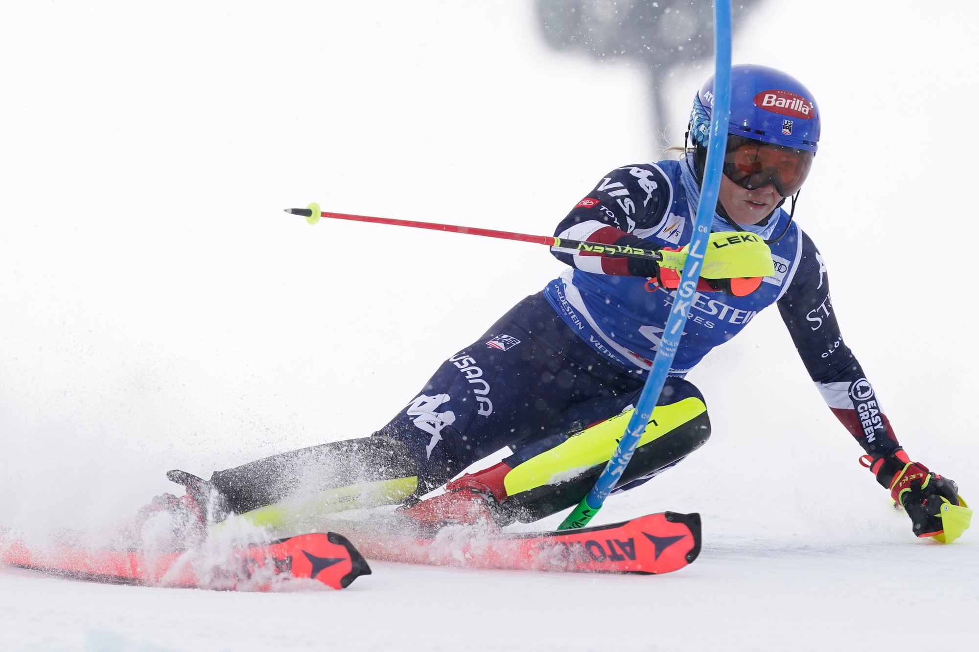 Americká lyžiarka Mikaela Shiffrinová.