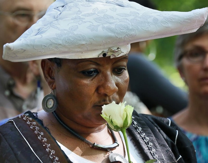 Esther Utjiua Muinjangue commemorates the victims of the German colonial genocide in Namibia. 