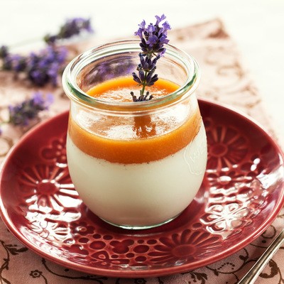 Sárgabarackos panna cotta