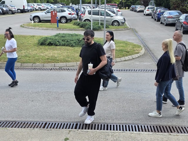 Ognjen Amidžić na snimanju "Pinkovih zvezda"