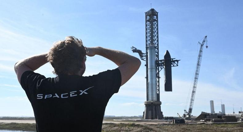 SpaceX's huge Super Heavy-Starship.Timothy Clary/AFP/Getty Images