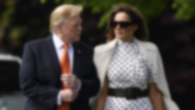 Melania Trump w sukience w groszki. Świetna stylówka!