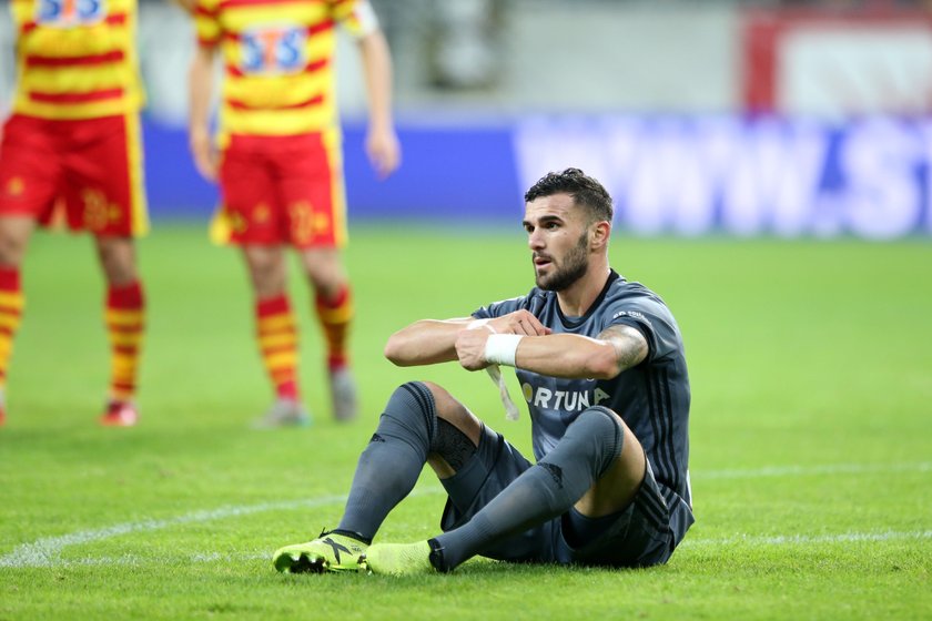 Pilka nozna. Ekstraklasa. Jagiellonia Bialystok - Legia Warszawa. 24.09.2017