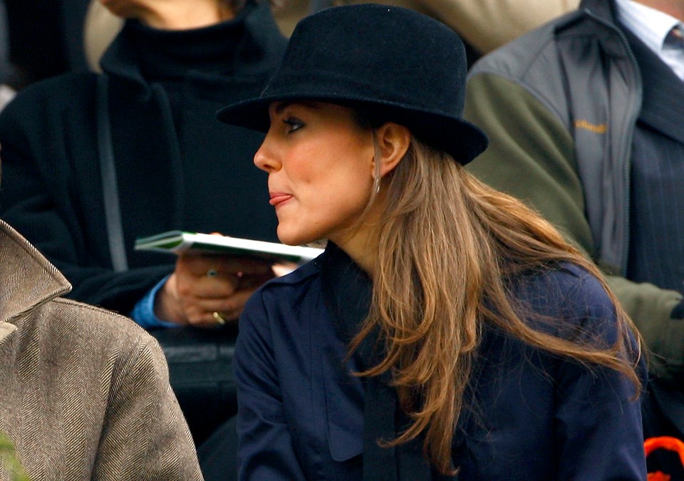 File photograph shows the girlfriend of Britain's Prince William, Kate Middleton, watching the first race at the Cheltenham Festival in Gloucestershire, western England