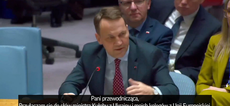 Głośne przemówienie Radosława Sikorskiego w ONZ. Wypunktował kłamstwa rosyjskiego ambasadora [WIDEO]