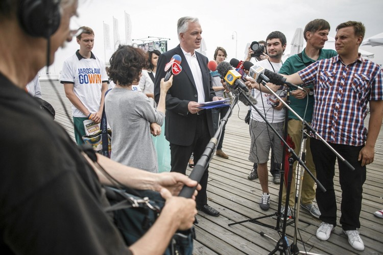 Jarosław Gowin w Sopocie na molo