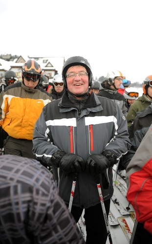 Prezydent wypoczywa na nartach