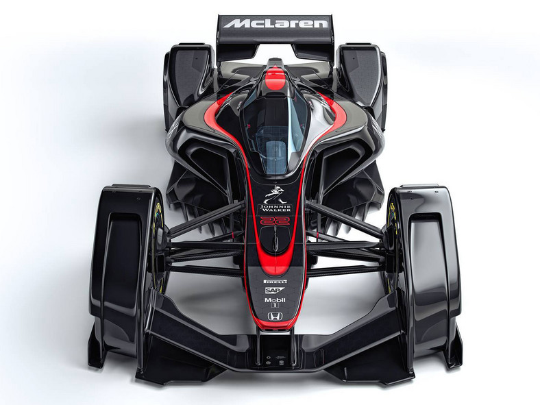 Bolid McLaren MP4-X z zamkniętą kabiną