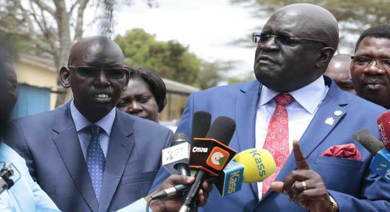 Professor George Magoha, the Kenya National Examinations Council Board chairman